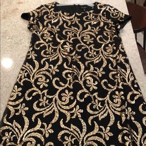 Black and gold Jessica Simpson dress